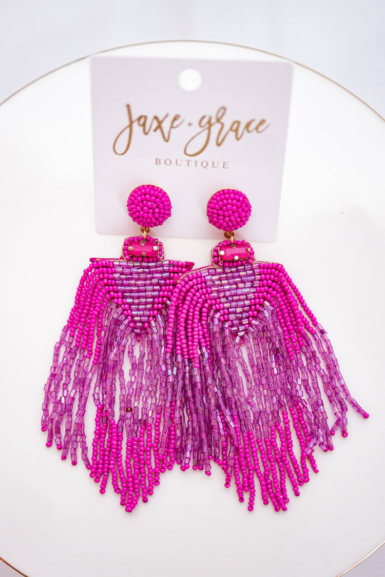 Tassel Beads Earring, VARIOUS