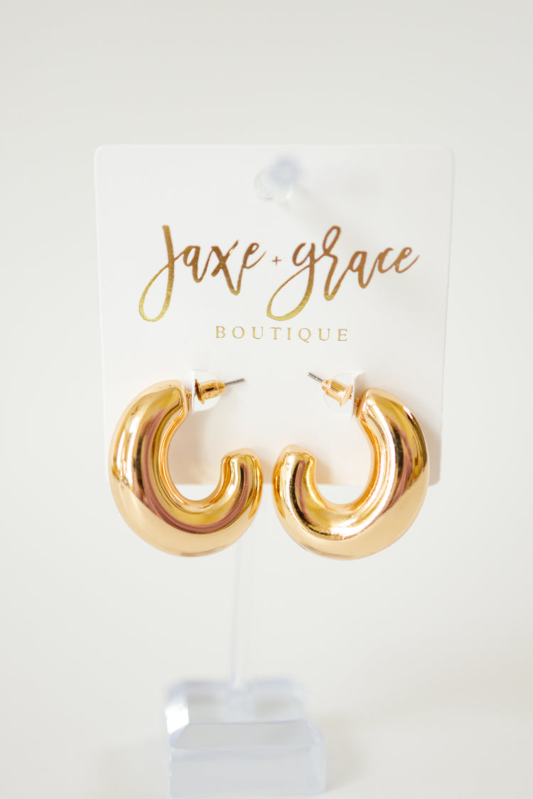 35mm Puffy Metal Hoops, VARIOUS