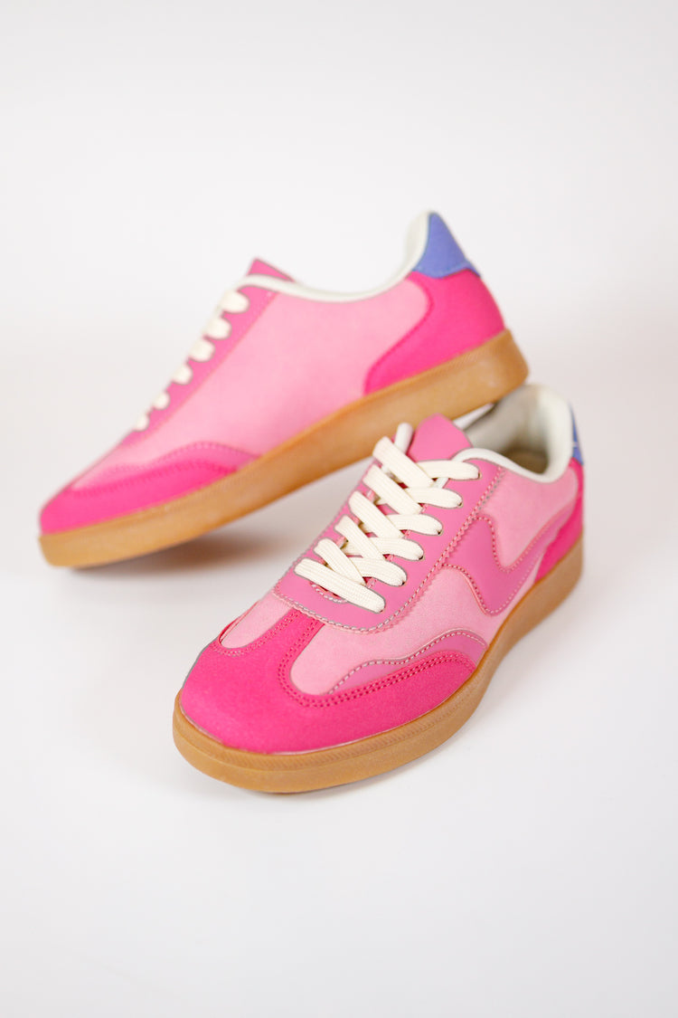 Fuchsia Pattern Sneakers