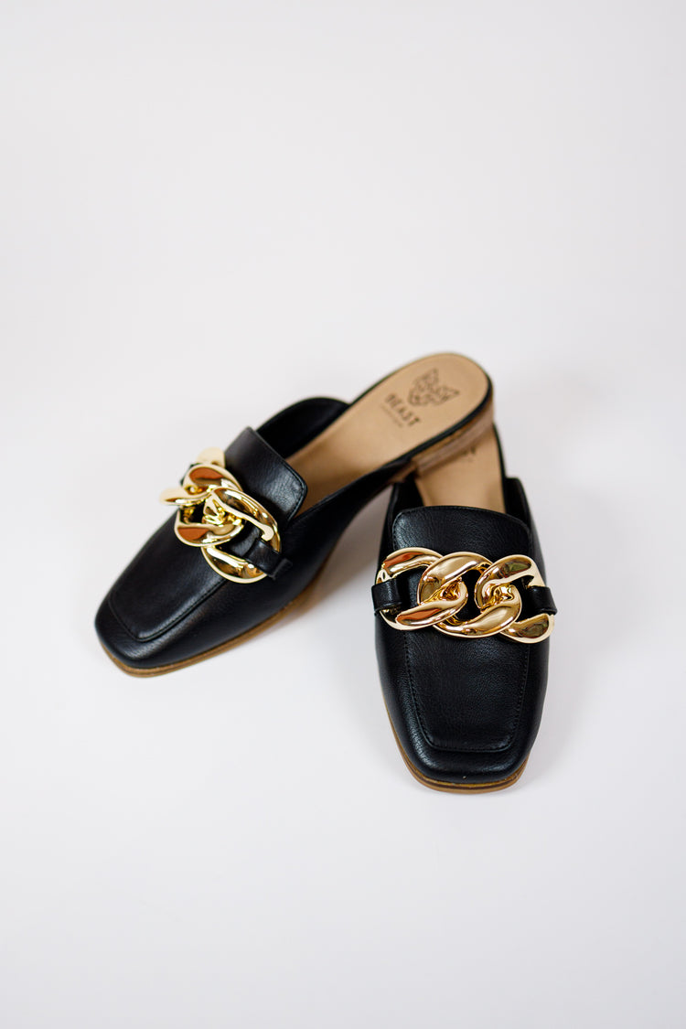 Black Chain Mules