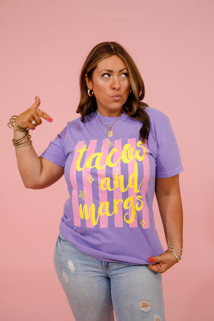 "Tacos and Margs" Graphic Tee Jaxe + Grace Boutique