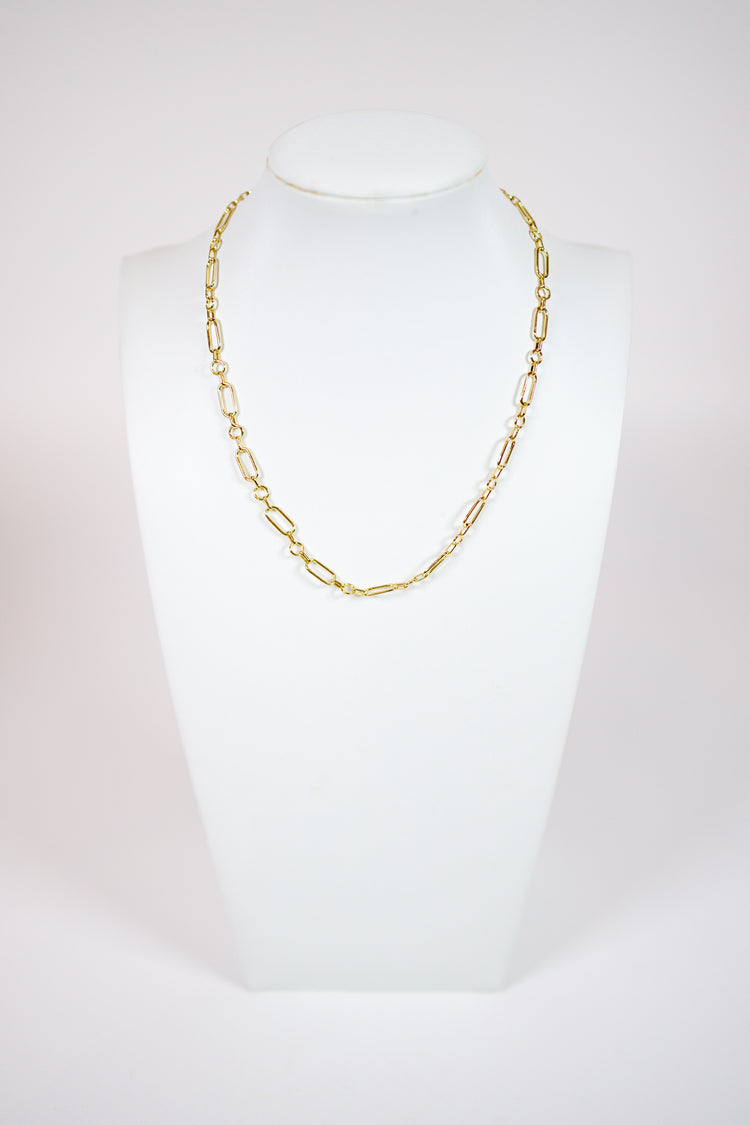 Gold Oval Link Chain Necklace Jaxe + Grace Boutique