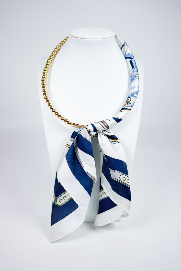 Caroline Hill - Laya Beaded Scarf Collar Necklace, VARIOUS Jaxe + Grace Boutique
