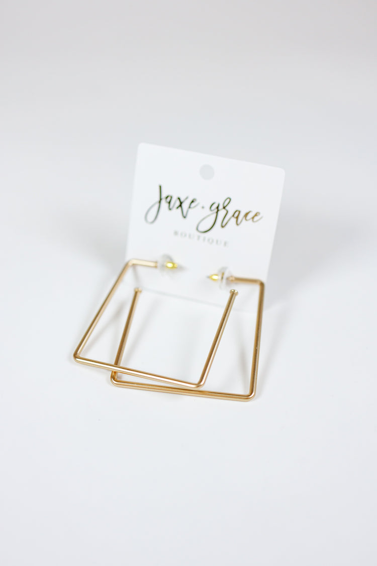 Brass Square Hoops, VARIOUS