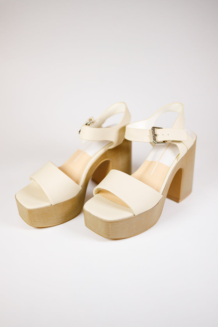 Wallis Ivory Block Heels