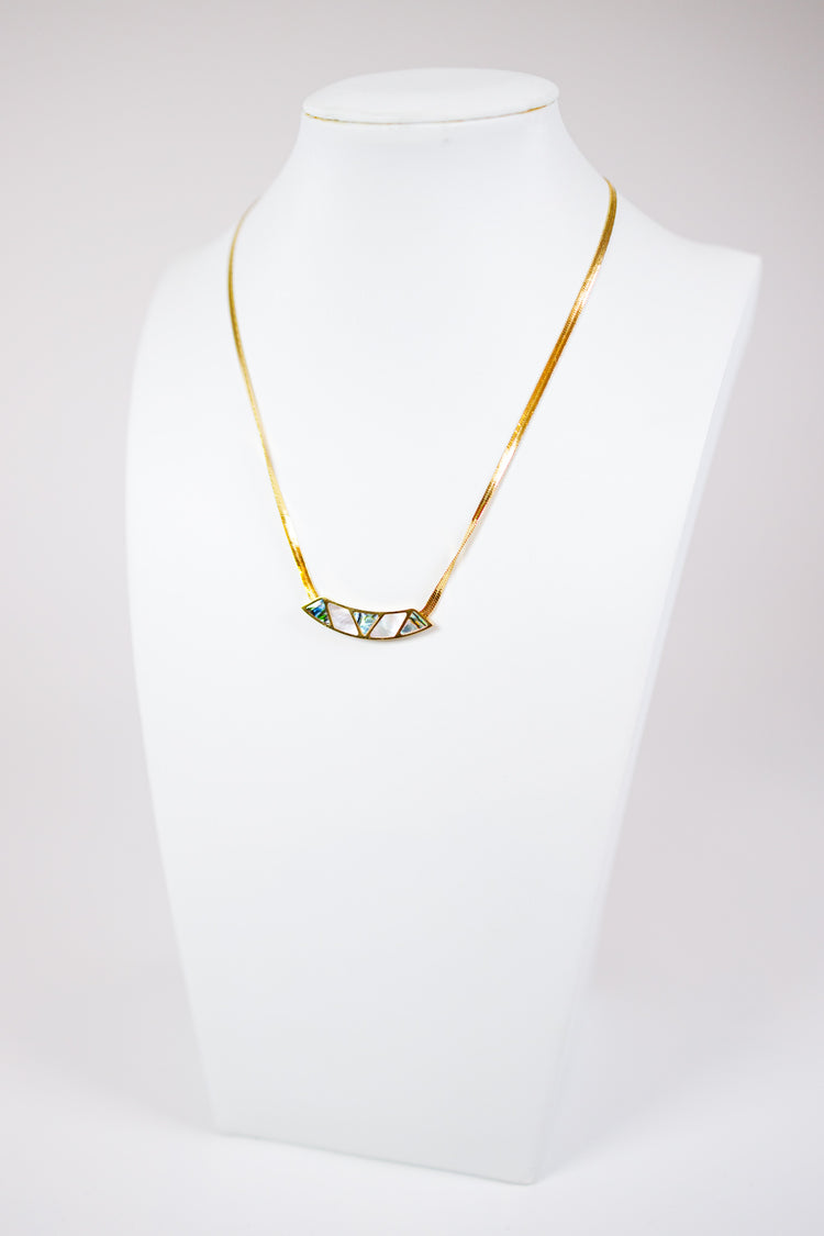 HD Multi Marble Bar Necklace
