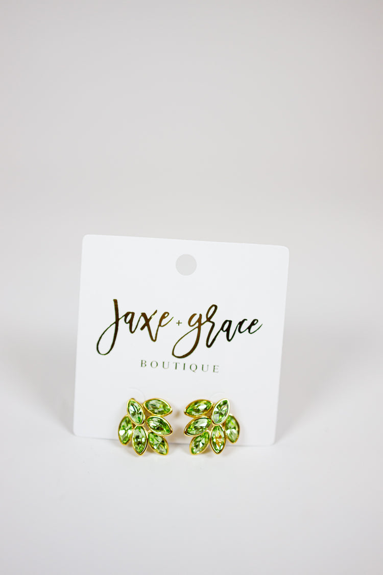 HD Layered Gem Stone Earrings, VARIOUS