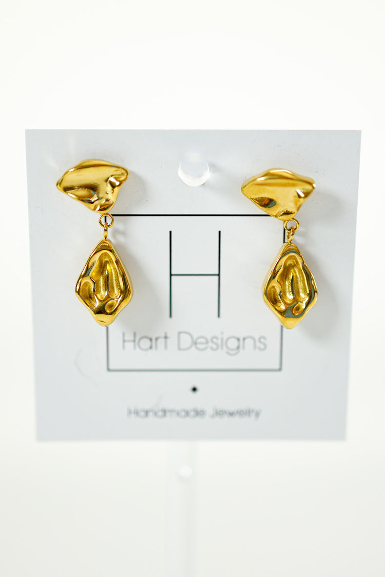 HD Gold Double Dangle Earrings