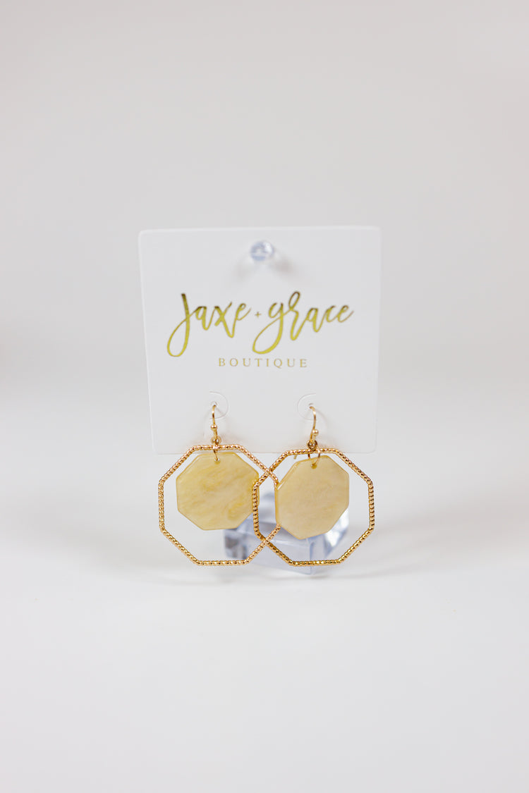 Double Octagon Earrings