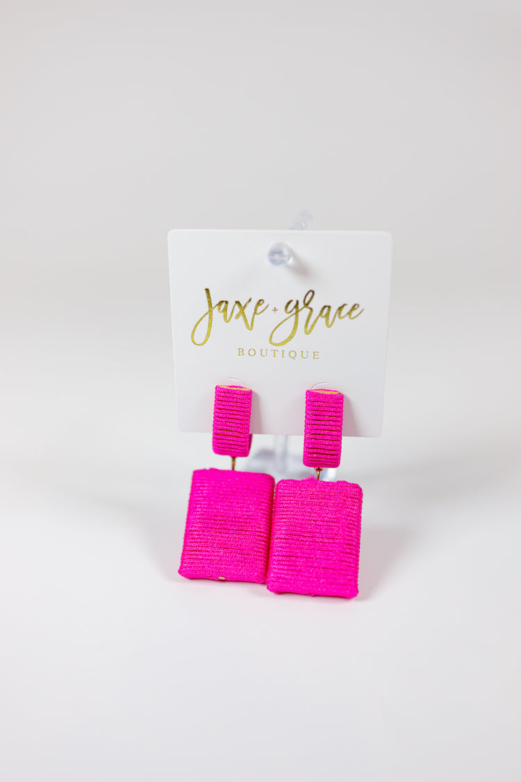 Wrapped Rectangle Drop Hoops, VARIOUS