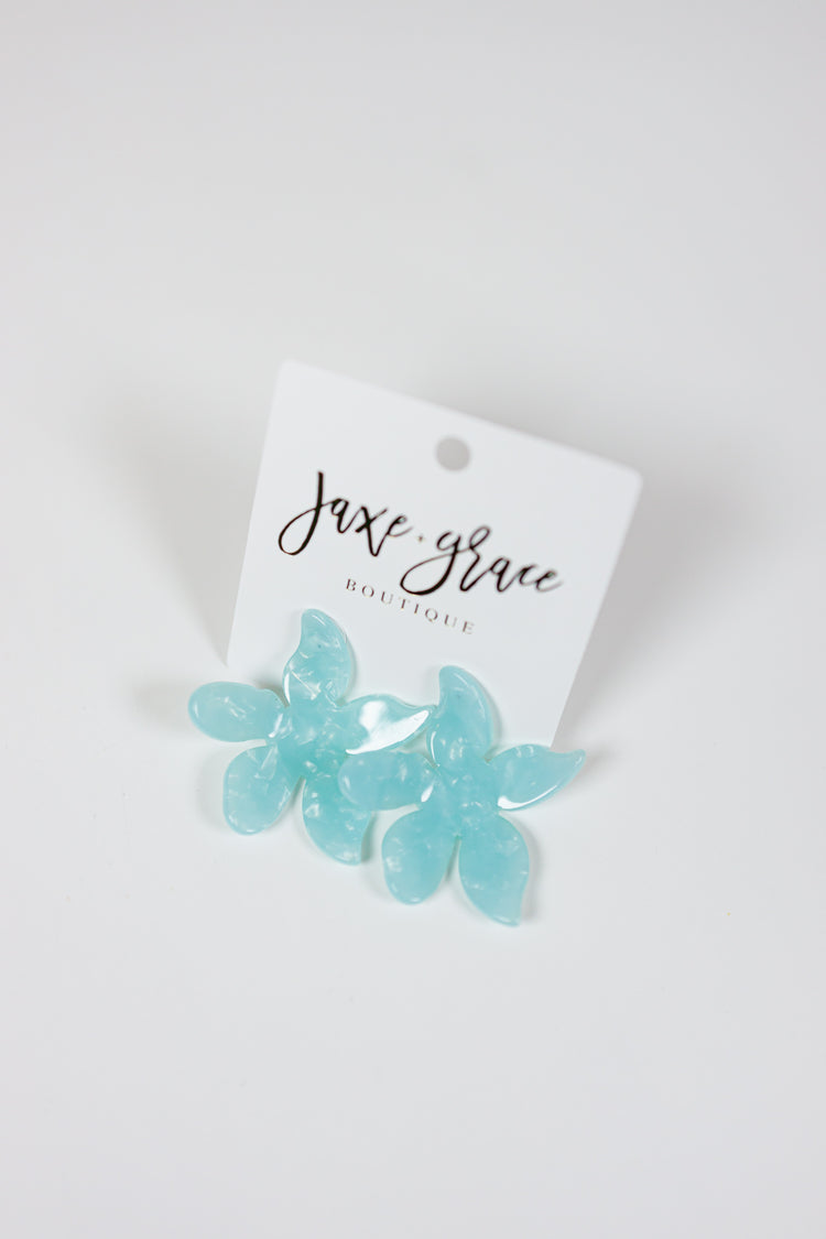 Acrylic Flower Earrings, VARIOUS