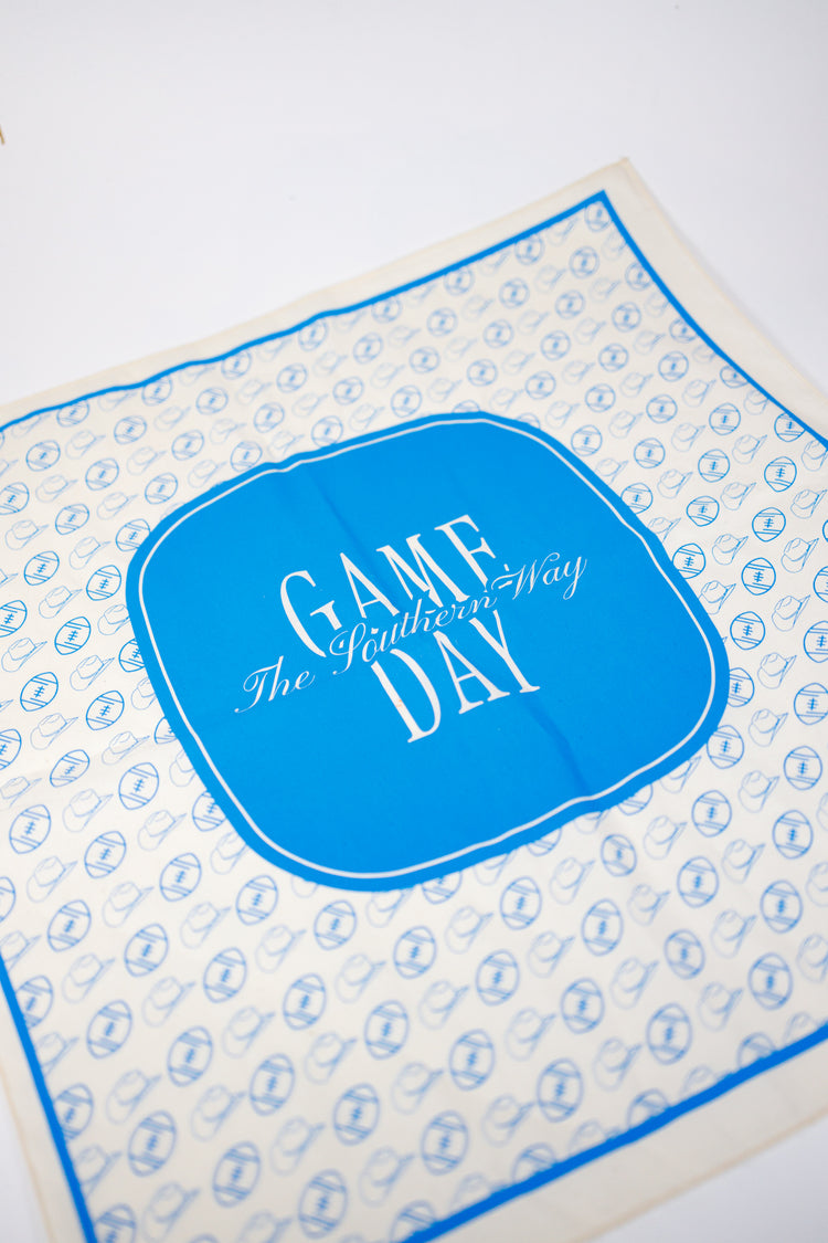 Blue Game Day Bandana Scarf