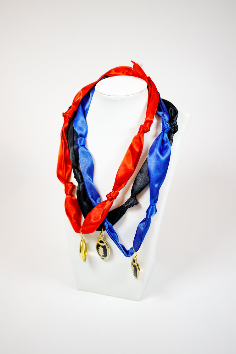 Solid Game Day Scarf Necklace, VARIOUS