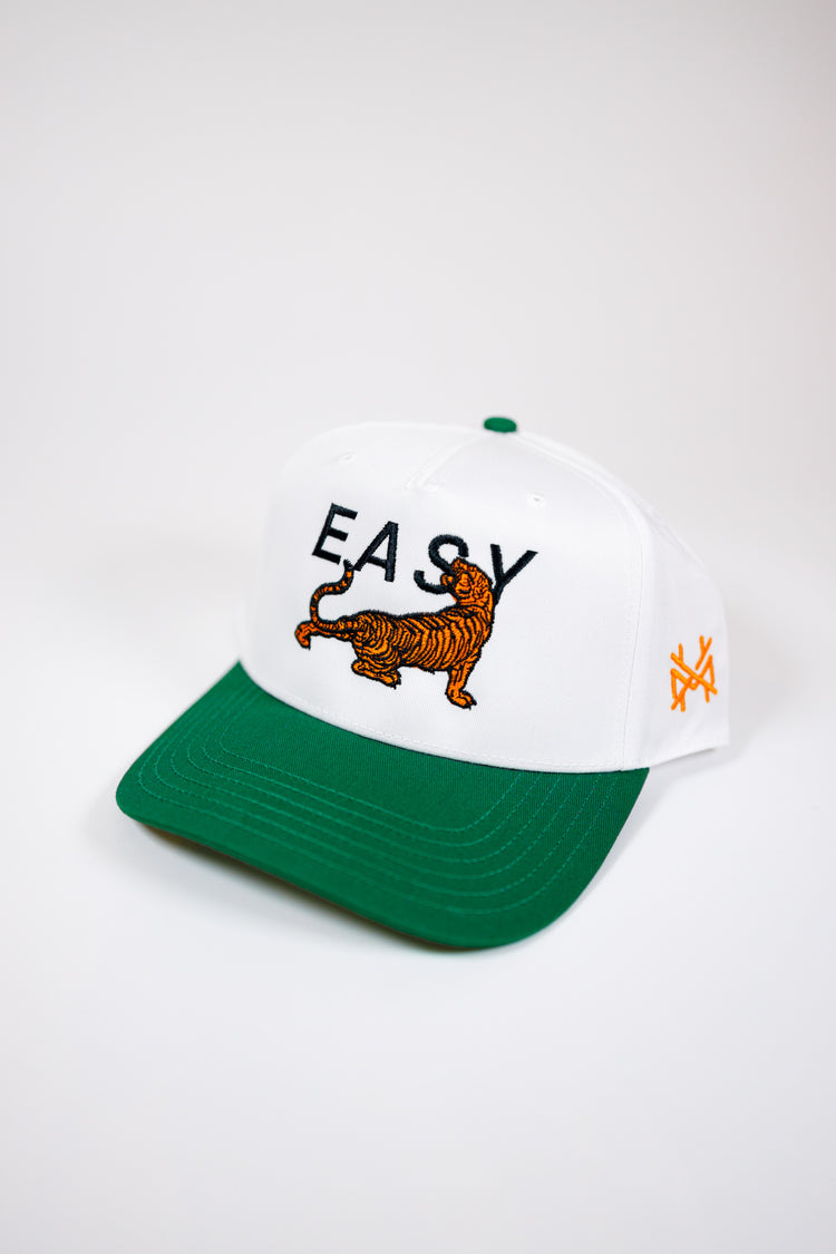 Green and White Easy Tiger Hat