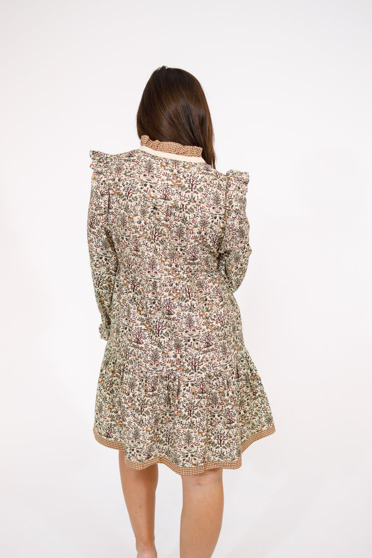 Vintage Woodland Tiered Dress