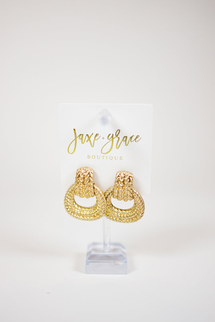 Antique Door Knocker Earrings