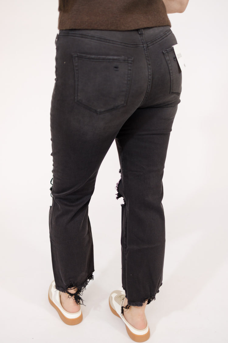 Z Black Washed Distressed Jeans
