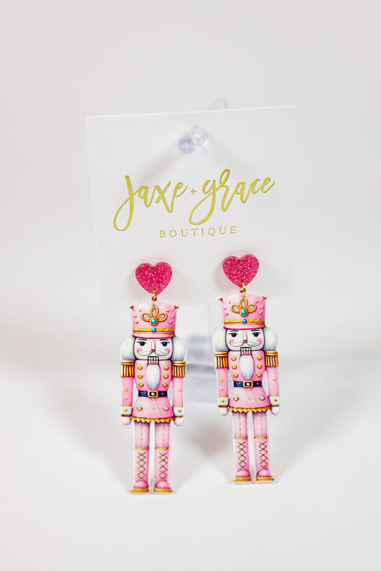 Christmas Nutcracker Acrylic Earrings