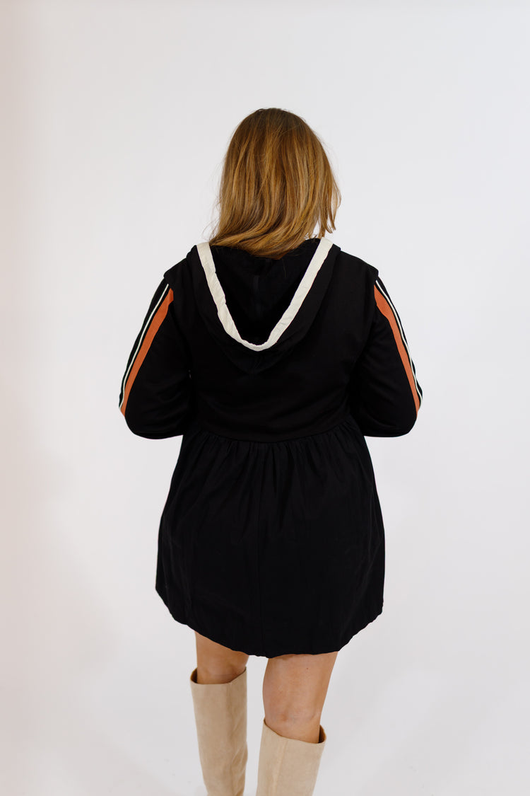 Black Hooded Dress
