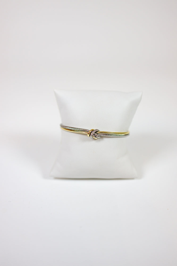 Knotted Wire Cuff Bracelet