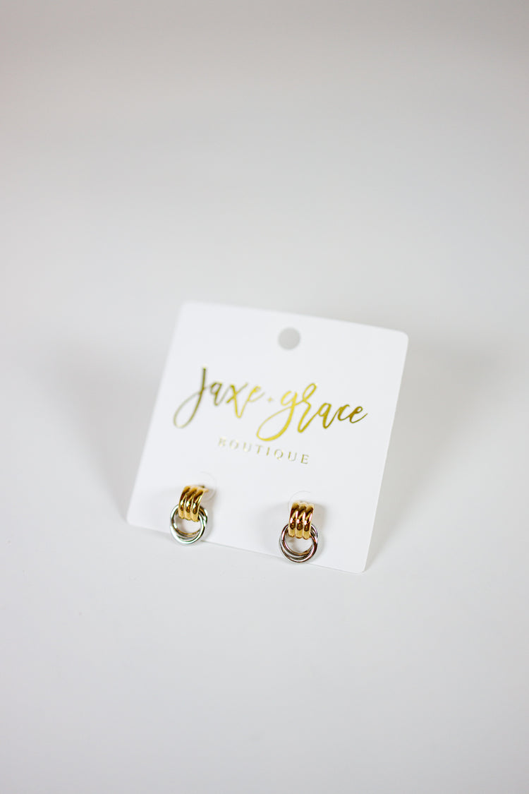 TT Love Knot Doorlocker Earrings Jaxe + Grace Boutique