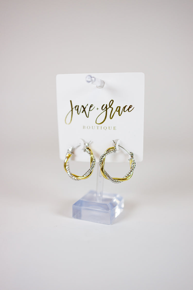 25mm Two-tone Twist Cable Hoops