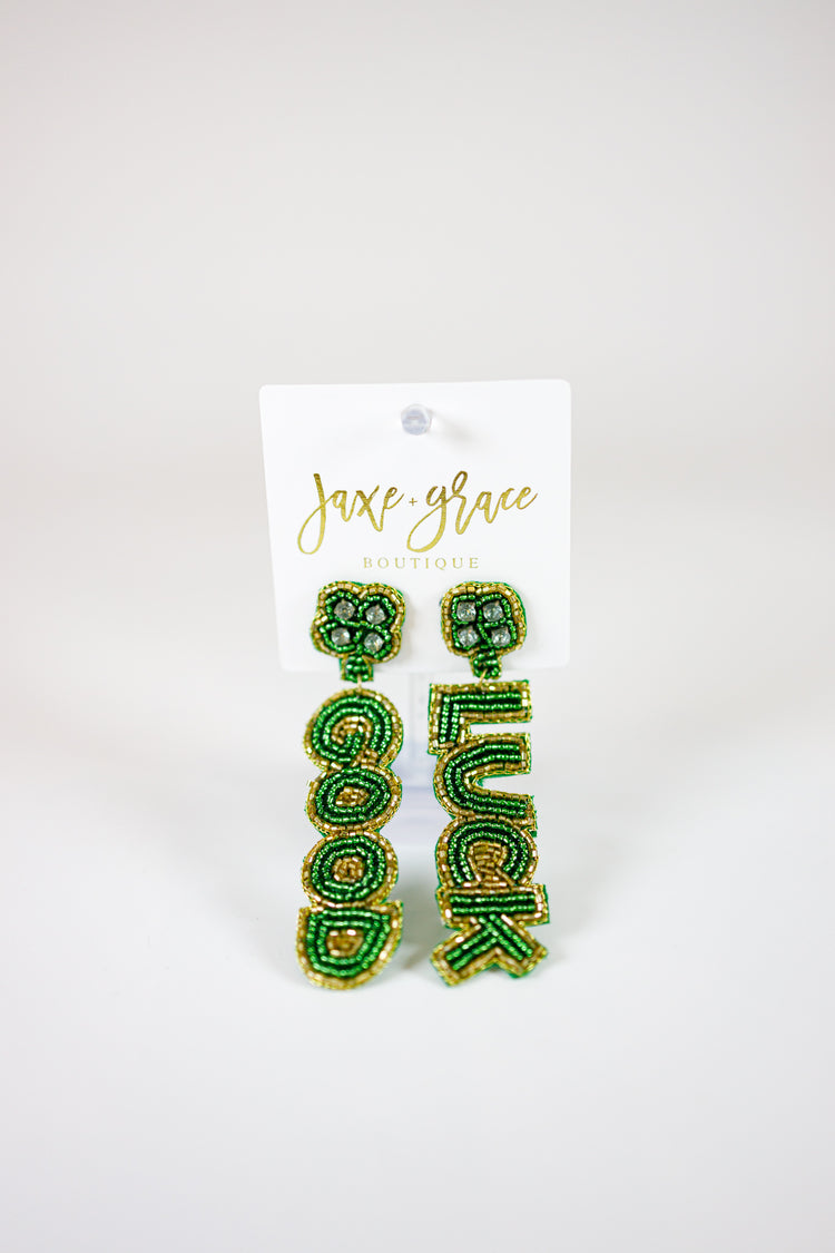St. Patrick's GOOD LUCK Earrings