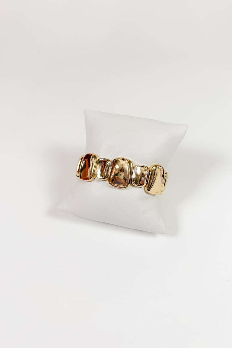 Linked Geometric Rectangle Bracelet