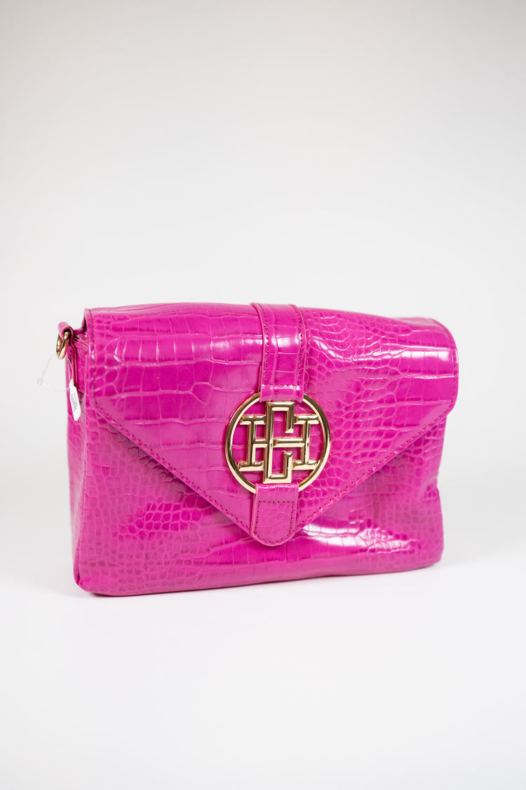 Caroline Hill - Isabella Crossbody HOT PINK EC