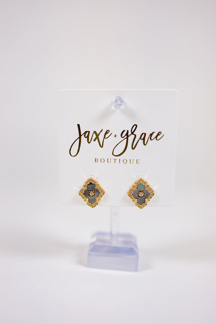 Gemstone Drop Earrings