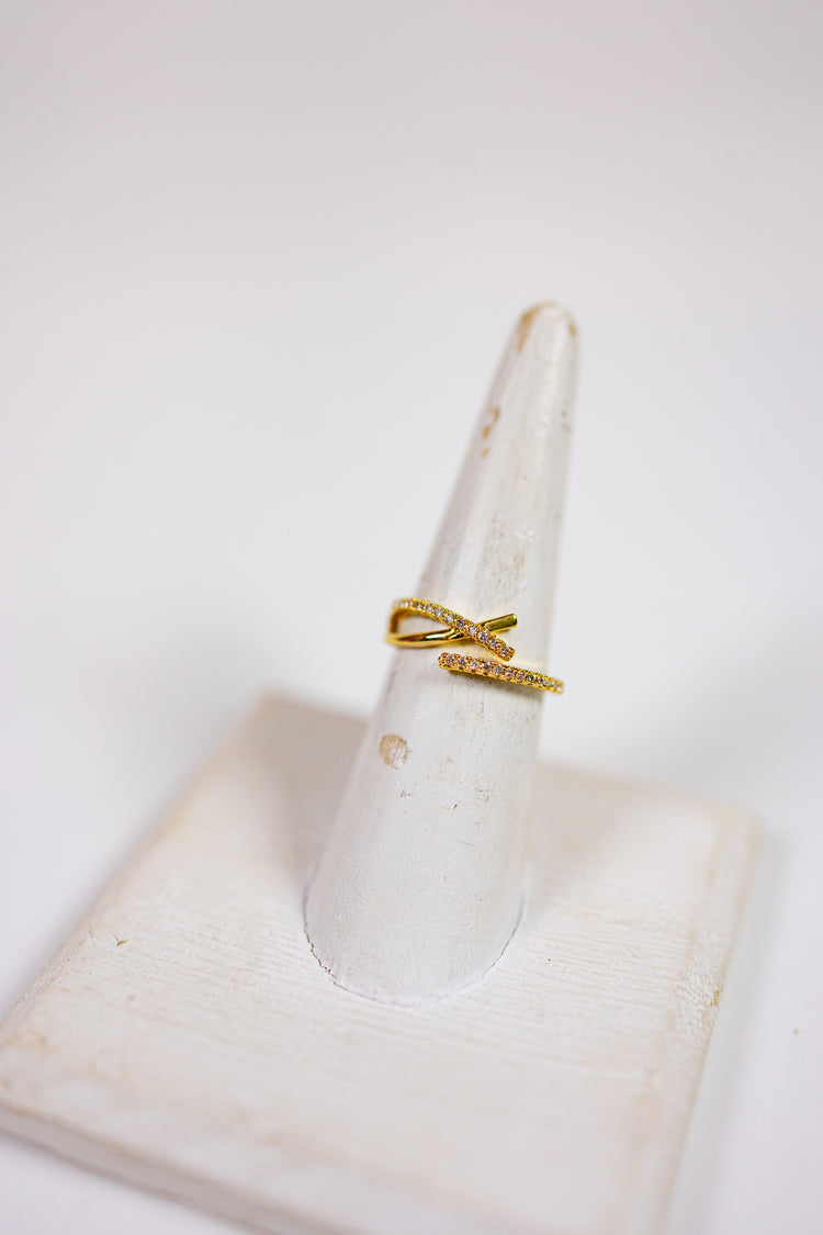 CZ Fishtail Ring