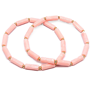 Beads Round Tube Bracelet, VARIOUS