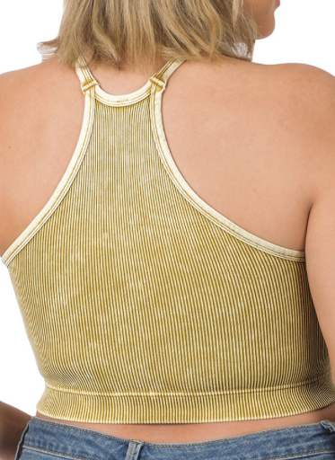 Ribbed Crop Cami Top, VARIOUS