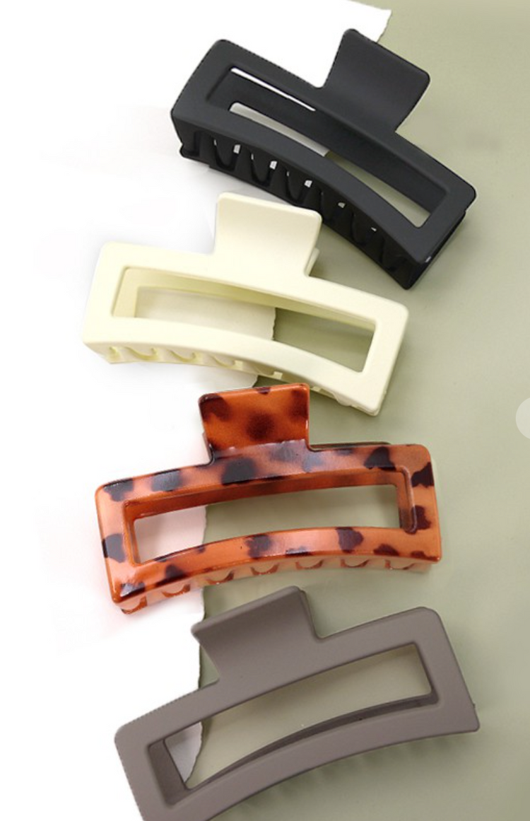 EXTRA LARGE Matte Claw Clip, VARIOUS