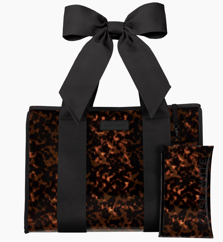 Case Mate Bubble Jelly Tote Bag, TORTOISESHELL BOW Jaxe + Grace Boutique