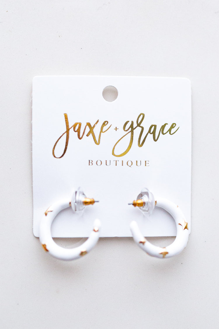 Star Deco Enamel Hoops, VARIOUS