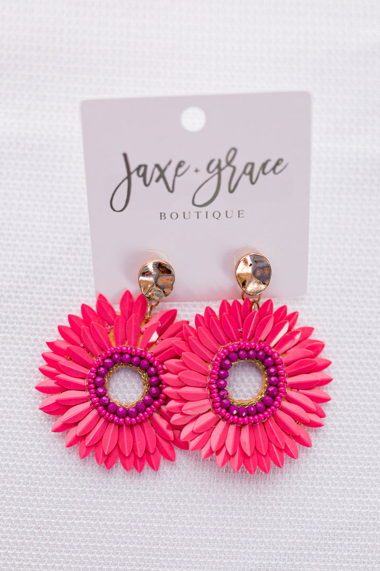 Sequin Circle Earrings, VARIOUS