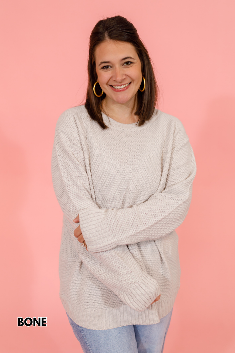 Round Neck Simplicity Sweater, VARIOUS S-3XL