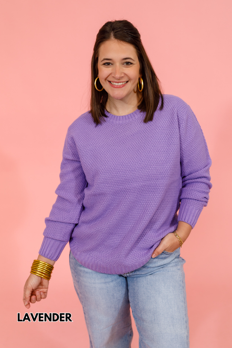 Round Neck Simplicity Sweater, VARIOUS S-3XL
