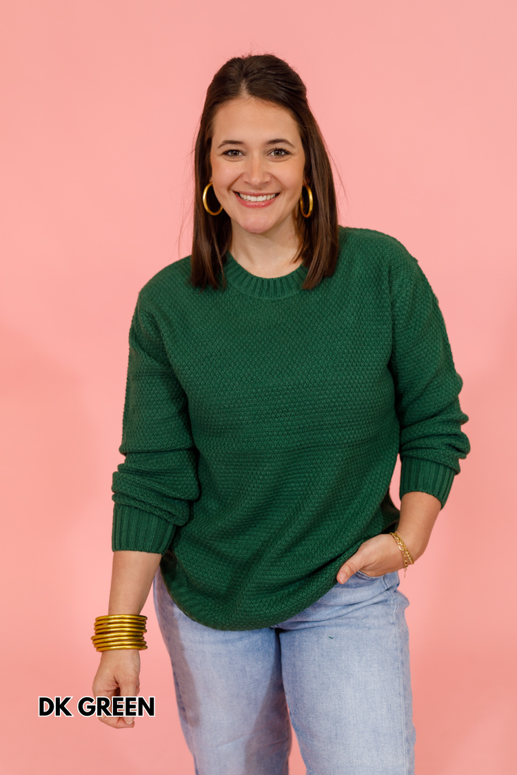 Round Neck Simplicity Sweater, VARIOUS S-3XL