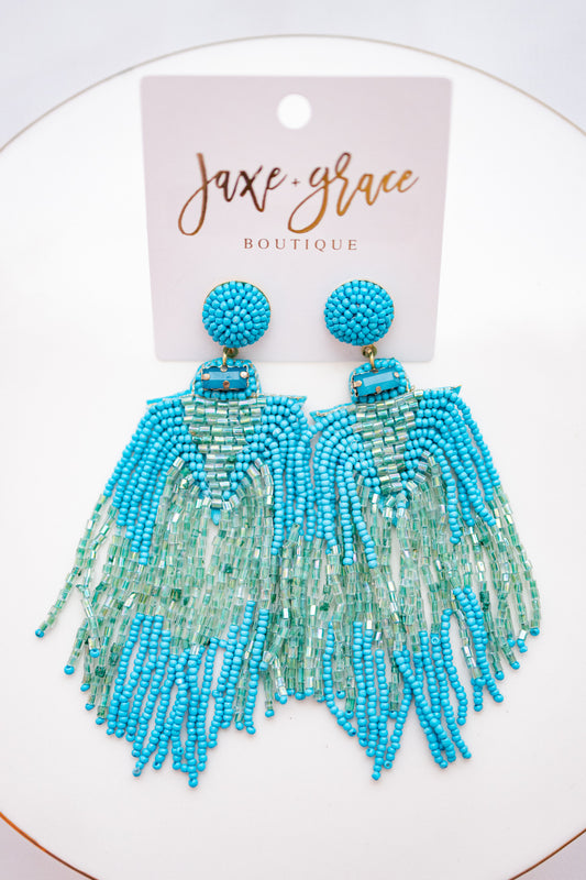 Tassel Beads Earring, VARIOUS