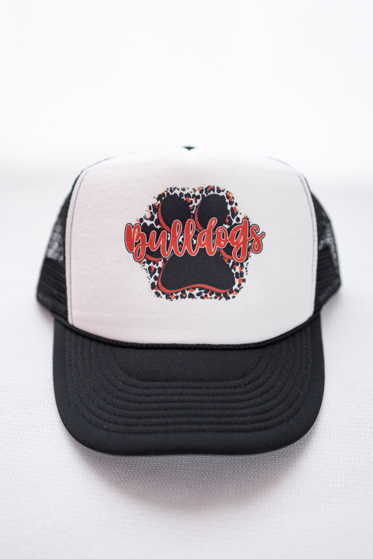Black Bulldog Trucker Hat