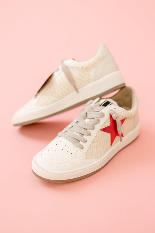 Paz Hot Pink Star Sneaker