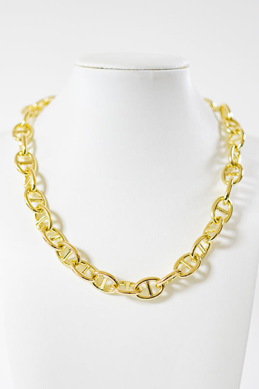 Linked Paperclip Chain Necklace