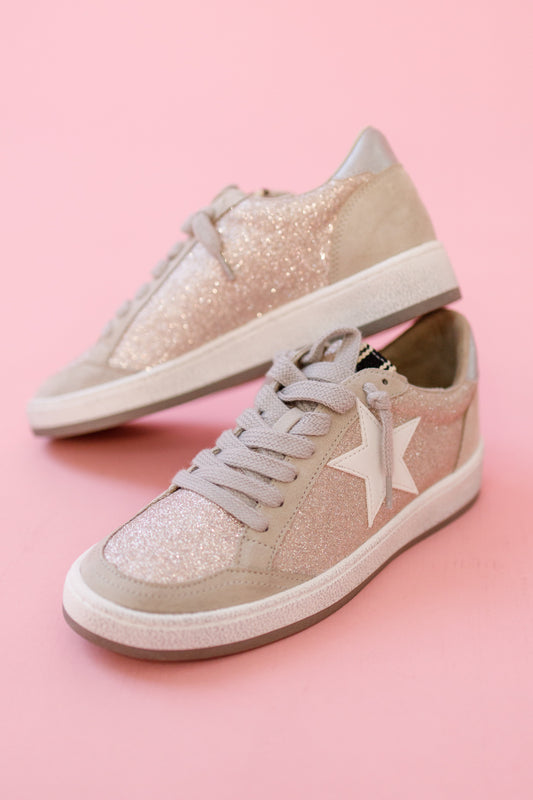 Paz Champagne Star Sneakers