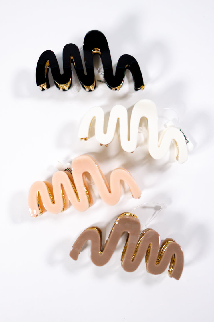 Premium Swirl Casting Hair Claw Clips, VARIOUS