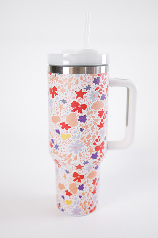 Festive Printed Stainless Cup