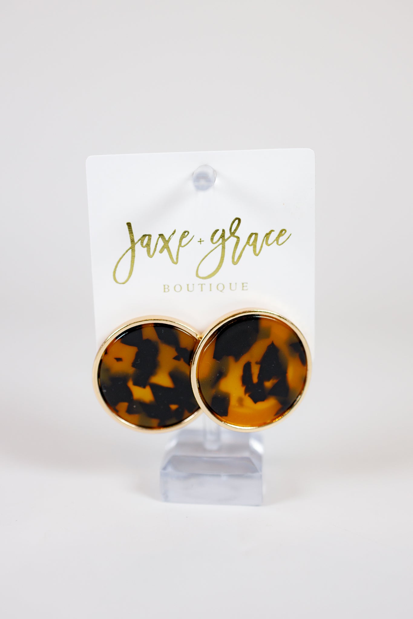 Round Acrylic Earrings Jaxe + Grace Boutique