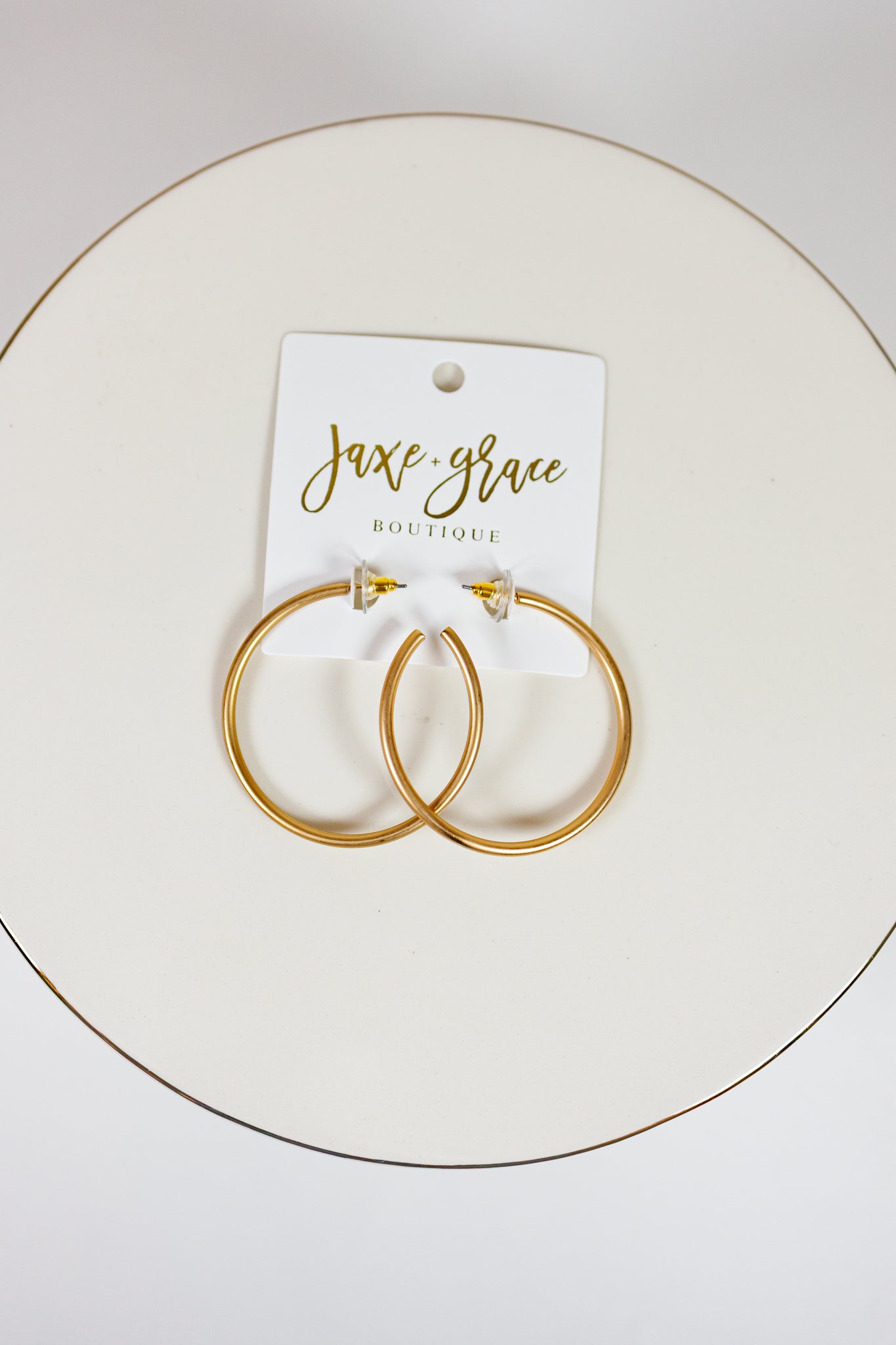 50mm THIN Open Hoops, VARIOUS Jaxe + Grace Boutique