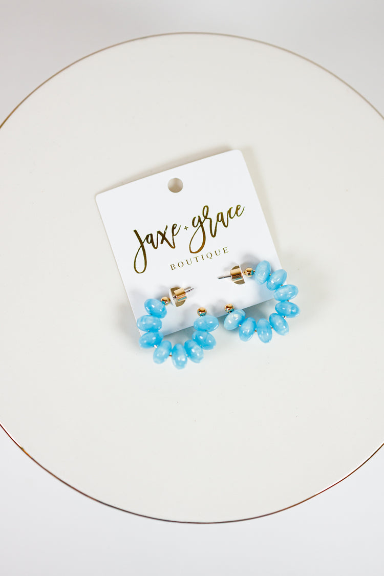 Candy Bead Hoops, VAROIUS Jaxe + Grace Boutique